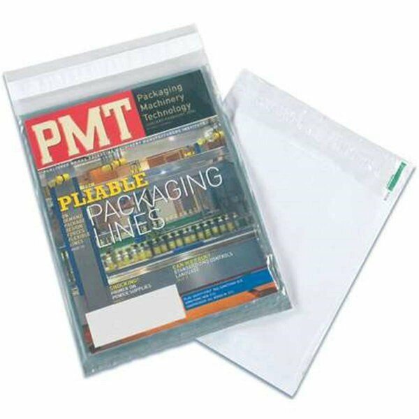 Officespace 12 x 15.5 in. Clear View 2.5 Mil Polyethylene Mailers - Clear & White - 12in. W x 15 1/2in. L OF3349120